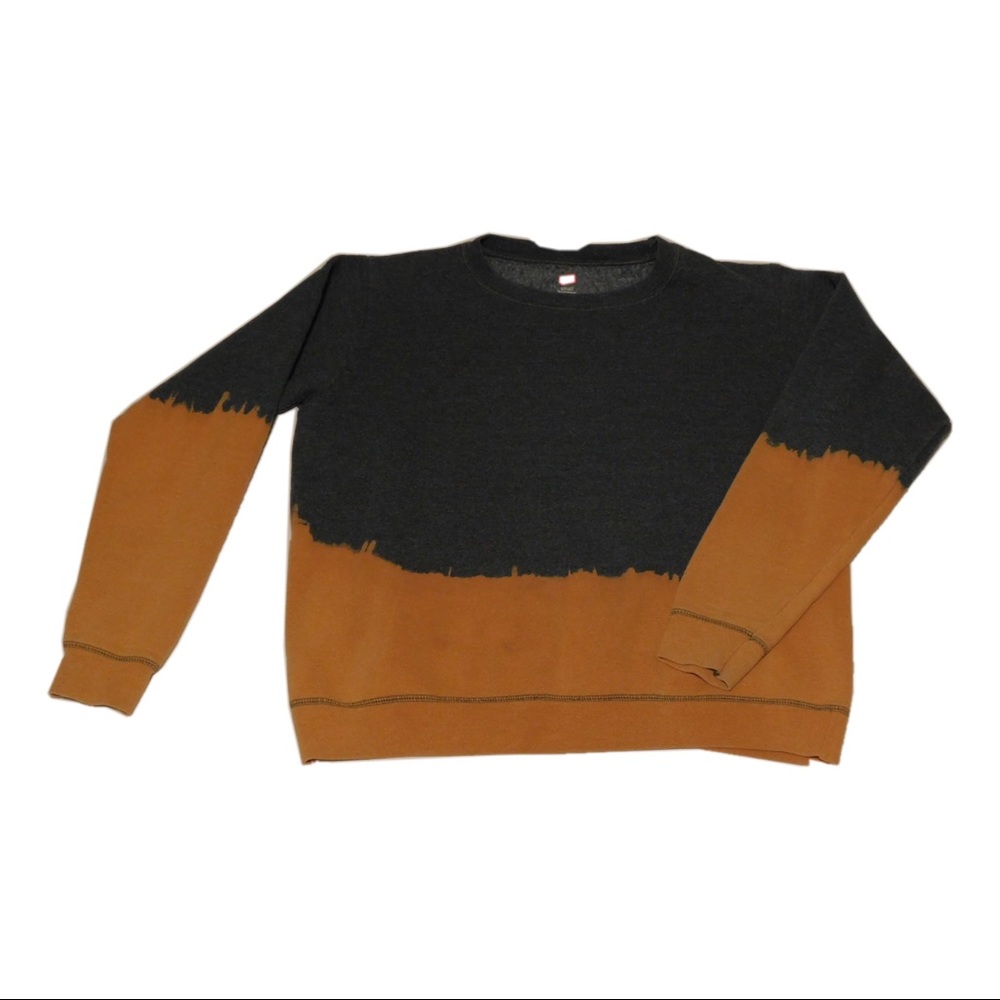 Oversized Ombre Bleach Sweater